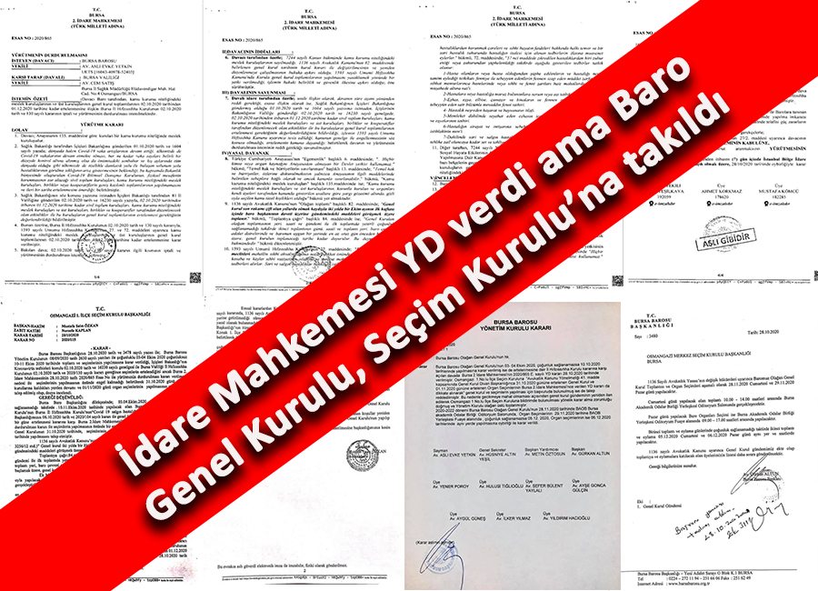 Bursa Barosu Idare Mahkemesi Yd Verdi Ama Baro Genel Kurulu Secim Kurulu Na Takildi