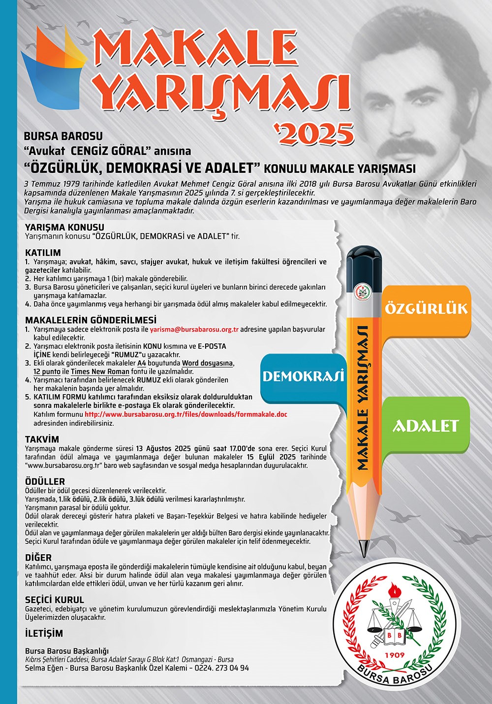 MAKALE YARIŞMASI - 2025